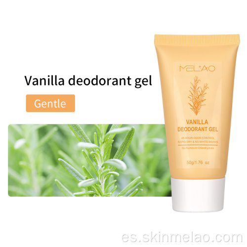 Gel de desodorante de perfume antitranspirante orgánico